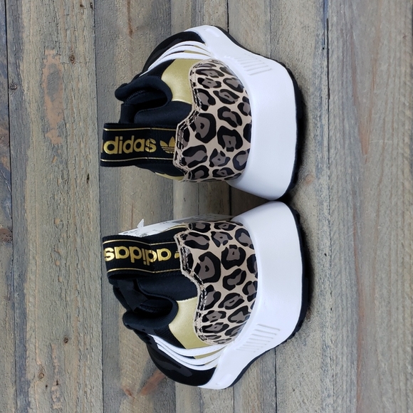 adidas Multix Women's Athletic Sneaker Casual Shoe Leopard Print Heel - Picture 4 of 8